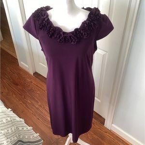 Ladies Dress “MSK” Large? Eggplant
